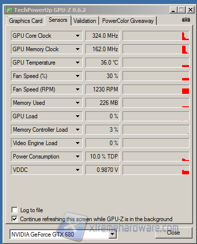 temperature idle